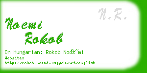 noemi rokob business card